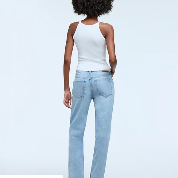 NWT Madewell Low-Slung Straight Jeans - Size 26 - Picture 2 of 5